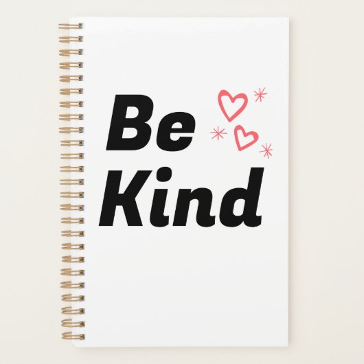 carnet Spiral "Be Kind" (Devant)