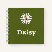 Carnet spiral blanc de 8,5 x 8,5 po (Devant)