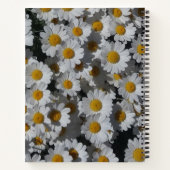 Carnet spiral blanc marguerite (Dos)