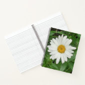 Carnet spiral blanc marguerite (Intérieur)