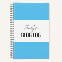 Carnet Spiral Bleu & Blanc