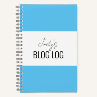 Carnet Spiral Bleu & Blanc