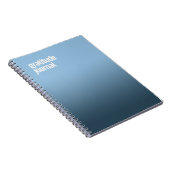 Carnet Spiral Bleu - "Journal de Gratitude" (Côté Droit)