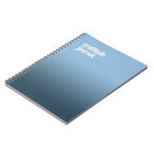 Carnet Spiral Bleu - "Journal de Gratitude" (Côté gauche)