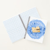 Carnet Spiral bleu "Junk Journaling Junkie" (Intérieur)