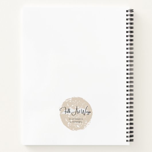 Carnet Spiral bleu "Junk Journaling Junkie" (Dos)