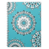 Carnet spiral bleu Mandalas 3 (Devant)