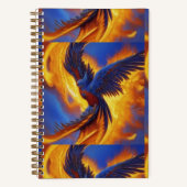 Carnet Spiral Bleu Phoenix, Carnet coloré (Recto)
