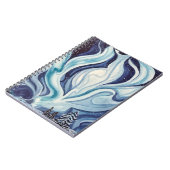 carnet Spiral "Blue Aurora" (Côté gauche)