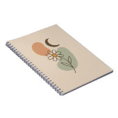 Carnet spiral Boho - Minimaliste esthétique (Côté Droit)