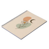 Carnet spiral Boho - Minimaliste esthétique (Côté gauche)