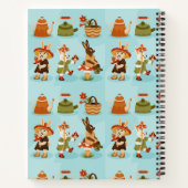 Carnet Spiral-bound notebook features a playful pattern (Dos)