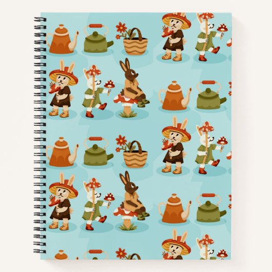 Carnet Spiral-bound notebook features a playful pattern (Devant)