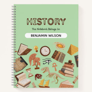 Carnet Spiral Brown d'histoire verte - Personnalis