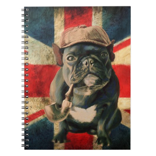 Carnet Spiral Bulldog Design (Devant)
