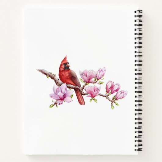 Carnet spiral cardinal (Dos)