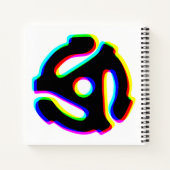 carnet Spiral Carré de carte de disque 45 tr/min (Dos)