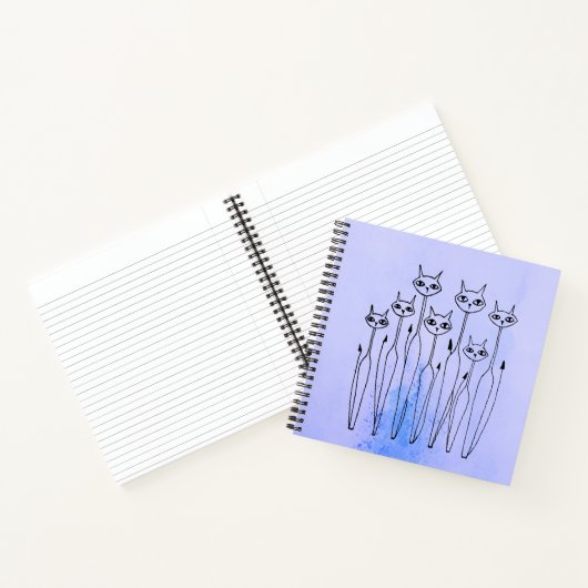 Carnet spiral (chats à main) (Intérieur)