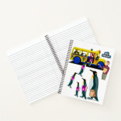 Carnet Spiral Chauffeur de l'école de pingouin (Intérieur)