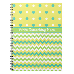 Carnet Spiral Chic : Pois et Chevrons