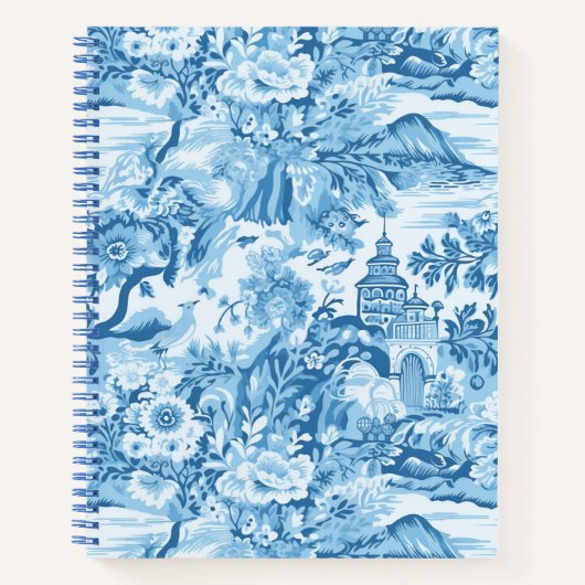 Carnet Spiral Classic Blue Toile (Devant)