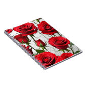 Carnet spiral classique de Roses rouges (Côté Droit)