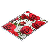 Carnet spiral classique de Roses rouges (Côté gauche)