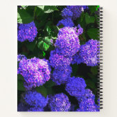 Carnet spiral classique violet réaliste Hydrangea (Dos)