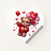 Carnet Spiral COEUR AVEC TEDDY (Dos)