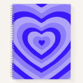 Carnet Spiral Coeur Bleu (Devant)