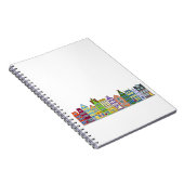 Carnet Spiral - Coloré Amsterdam Row Houses 1 (Côté Droit)