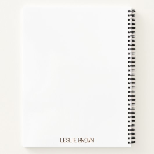 Carnet Spiral Conçu Boho Retro (Dos)