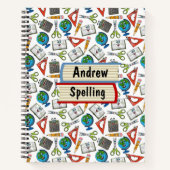 Carnet Spiral Customisé à l'école (Devant)