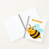 Carnet Spiral d'Abeille heureux (Intérieur)