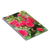 Carnet Spiral Dahlias Rose Profond (Côté Droit)