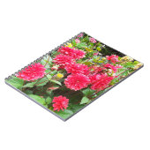 Carnet Spiral Dahlias Rose Profond (Côté gauche)