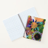 Carnet spiral dans la conception des fleurs Abstra (Intérieur)