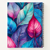 Carnet spiral d'art botanique coloré (Dos)