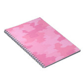 Carnet spiral de camouflage rose (Côté Droit)