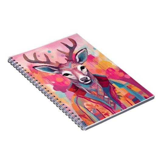 Carnet spiral de cerf d'aquarelle (Côté Droit)