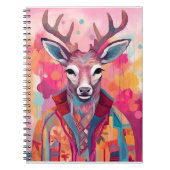 Carnet spiral de cerf d'aquarelle (Devant)