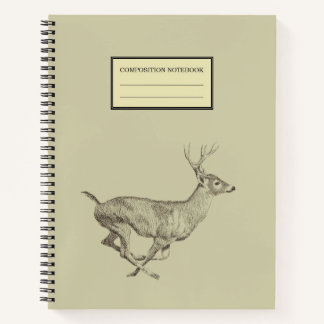 Carnet Spiral De Cerfs