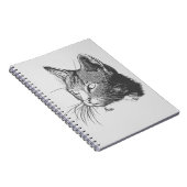 Carnet spiral de chat (Côté Droit)