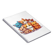 Carnet spiral de chats mignons (Côté Droit)