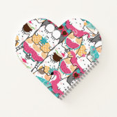 Carnet Spiral de chats tropicaux (Dos)