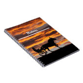Carnet Spiral de cheval de Trot standard (Côté Droit)