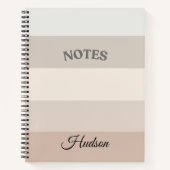 Carnet spiral de conception de bandes neutres (Devant)