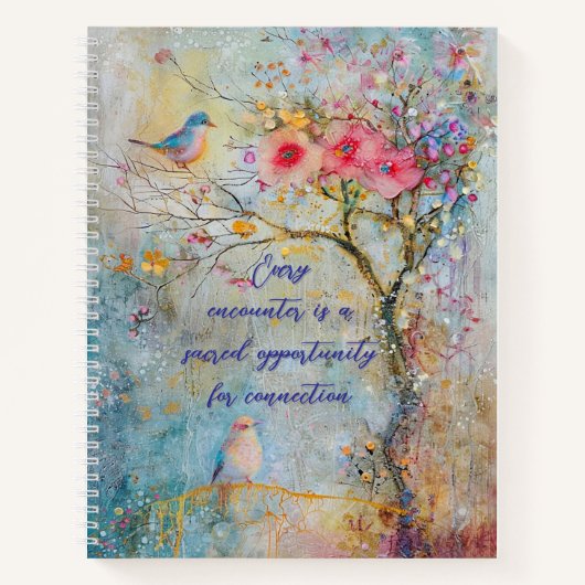 Carnet spiral de connexion naturelle (Devant)