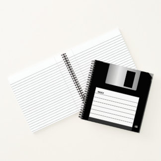 Carnet Spiral de disquette classique de 3,5 pouces