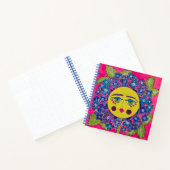 Carnet spiral de fille à fleurs d'Hydrangée peinte (Intérieur)